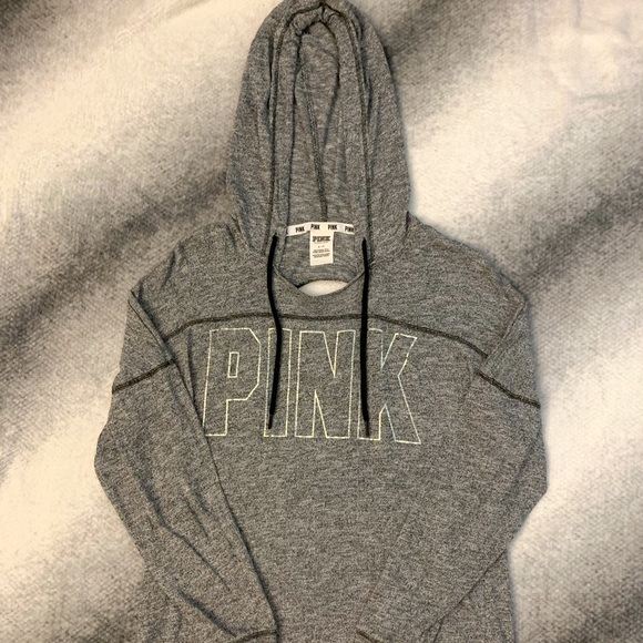 PINK Open-back Varsity Hoodie - Picture 1 of 3